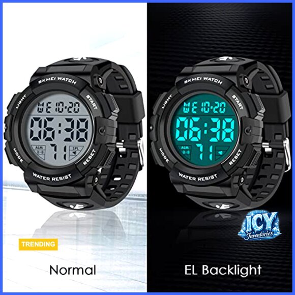 Digital Military Tactical Sports Watch with LED Backlight Waterproof Stopwatch main image 4